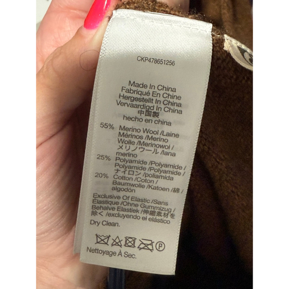 Women's Madewell Brown Merino Wool Blend Cardigan XXS - Picture 4 of 4